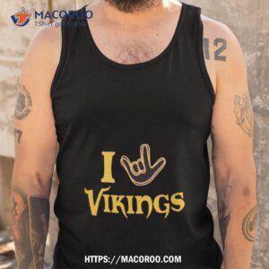 minnesota vikings the nfl asl collection by love sign tri blend shirt tank top