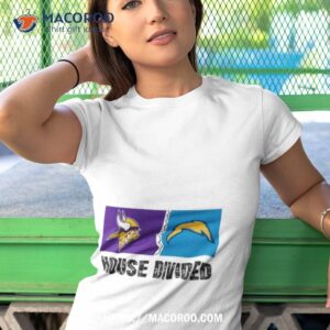 minnesota vikings vs los angeles chargers house divided shirt tshirt 1