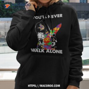 Baltimore Ravens You'll Never Walk Alone Dad And Son Autism T-Shirt,  hoodie, sweater, long sleeve and tank top