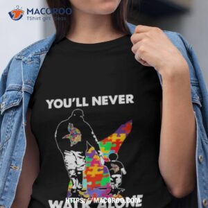 Baltimore Ravens You'll Never Walk Alone Dad And Son Autism T-Shirt,  hoodie, sweater, long sleeve and tank top