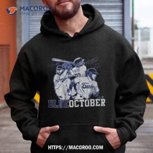 Mookie Betts Freddie Freeman & Clayton Kershaw Blue October La Dodgers Shirt