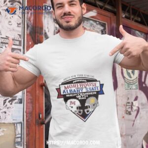 morehouse college football vs albany state hbcu new york classic 2023 shirt tshirt 1