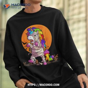 mummy unicorn halloween shirt girls sweatshirt