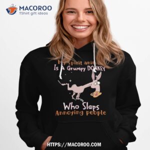 my spirit animal is a grumpy donkey who slaps annoying people shirt hoodie 1