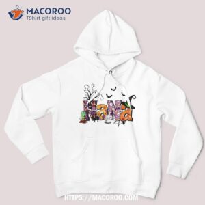 nana halloween witch hat pumpkin spooky family matching shirt hoodie