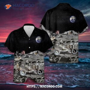 Nasa Apollo 17 Moon Car Lunar Roving Vehicle Hawaiian Shirt