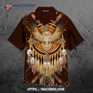 Native Indian Eagle And Dreamcatcher Aloha Hawaiian Shirt