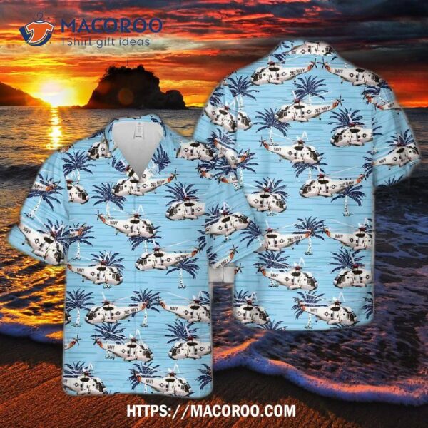 Navy Sikorsky Sh-3 Sea King Hawaiian Shirt