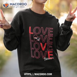new england patriots g iii love graphic shirt sweatshirt 2