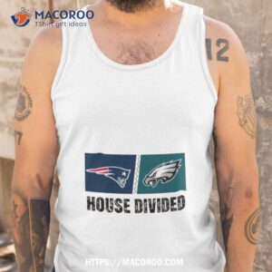 new england patriots vs philadelphia eagles house divided shirt tank top