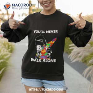 New England Patriots You’ll Never Walk Alone Dad And Son Autism Shirt 3 new england patriots you ll never walk alone dad and son autism shirt sweatshirt 1