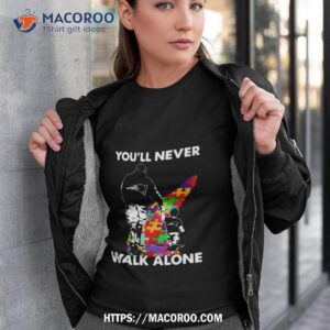 new england patriots you ll never walk alone dad and son autism shirt tshirt 3