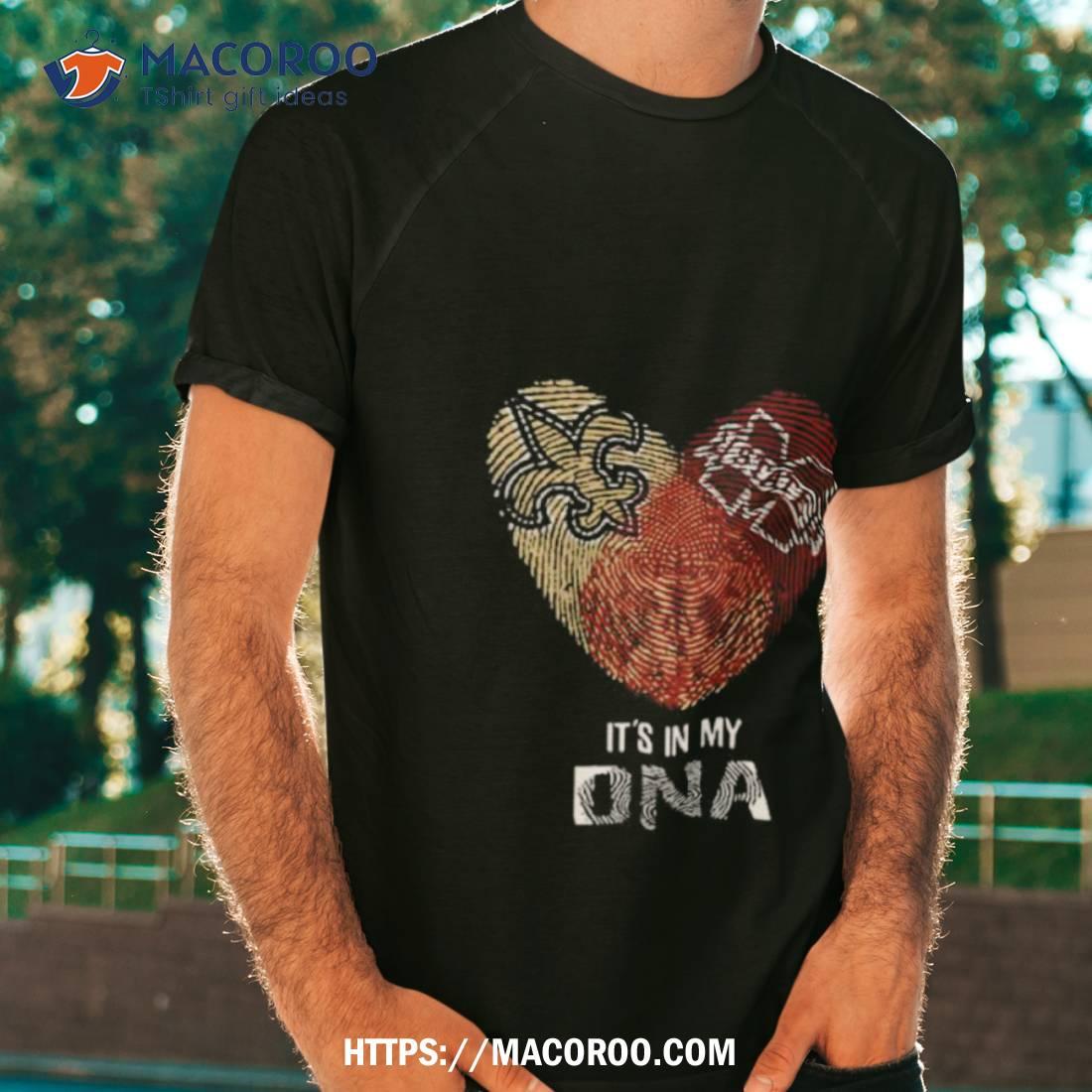 Its In My DNA Saints T-Shirt Jersey Black