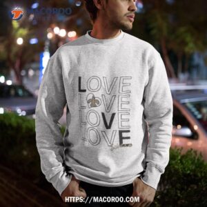 new orleans saints g iii love graphic shirt sweatshirt
