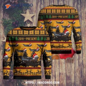 New York Air National Guard 105th Airlift Wing C-17 Globemaster 3D Ugly Christmas Sweater