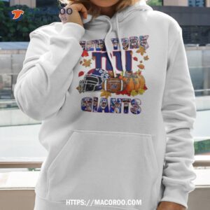 New York Giants Fall Helmet Pumpkin Shirt