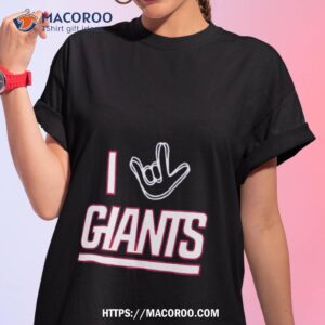 new york giants the nfl asl collection by love sign tri blend shirt tshirt 1