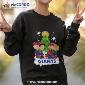 new york giants the peanuts christmas tree sweatshirt sweatshirt 2