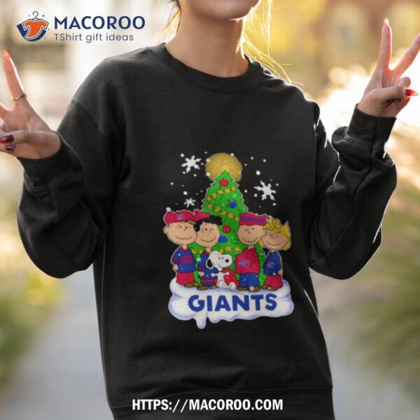 New York Giants The Peanuts Christmas Tree Sweatshirt