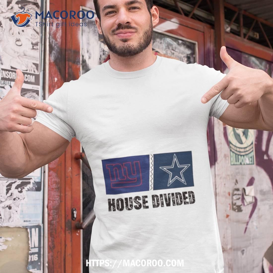 New York Giants Vs Dallas Cowboys House Divided Shirt