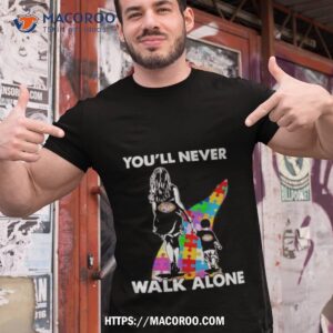 new york jets you ll never walk alone mom and son autism shirt tshirt 1