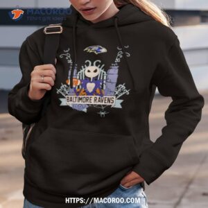 nfl baltimore ravens football jack skellington halloween shirt hoodie 3
