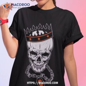 Nfl Cleveland Browns Skull Rock With Crown 2023 T Shirt
