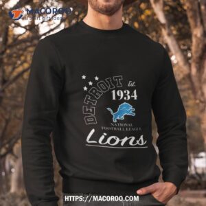 nfl detroit lions starter blue city arch team shirt sweatshirt