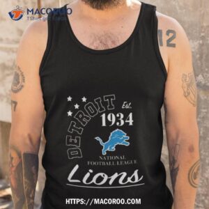 nfl detroit lions starter blue city arch team shirt tank top