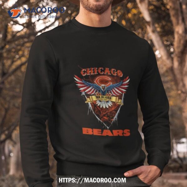 Nfl Us Eagle Da Bears Chicago Bears T Shirt