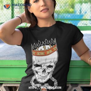 nhl anaheim ducks skull rock with crown shirt tshirt 1