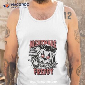 nightmare freddy glow in the dark five nights at freddy s t shirt tank top