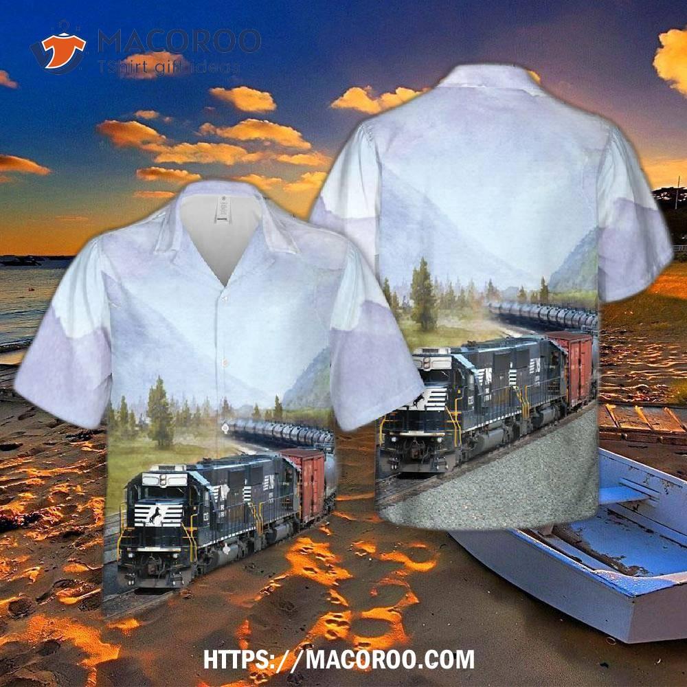 Norfolk Southern Railway Hawaiian Shirt Norfolk Southern Railway Hawaiian Shirt