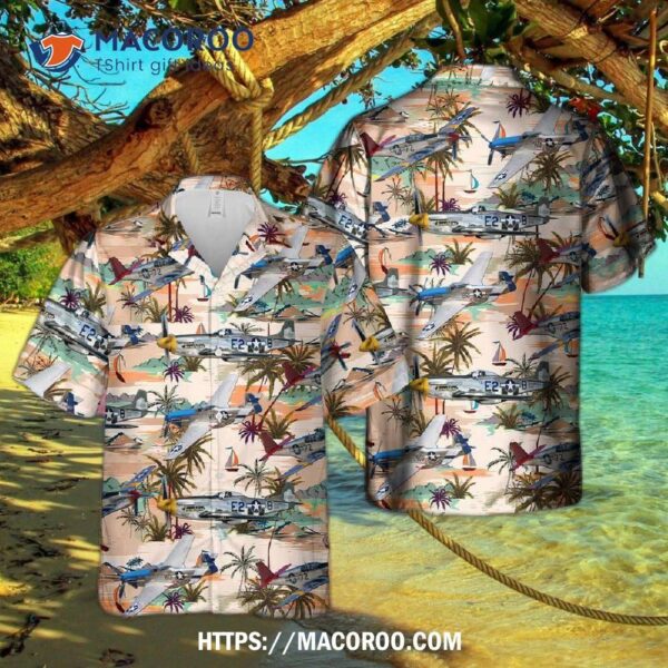 North American P-51 Mustang Hawaiian Shirt