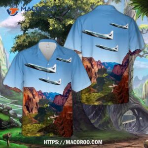 North Central Airlines Convair Cv-580 Hawaiian Shirt