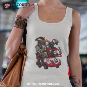 northern illinois huskies horror movies characters bus halloween 2023 shirt tank top 4
