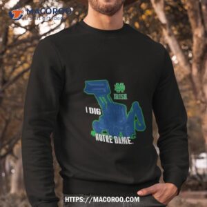 notre dame fighting irish colosseum toddler i dig notre dame shirt sweatshirt