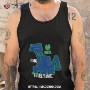 notre dame fighting irish colosseum toddler i dig notre dame shirt tank top