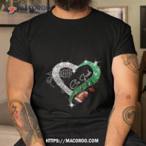Notre Dame Fighting Irish Go Irish Diamond Heart Shirt