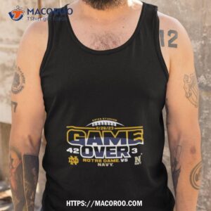 notre dame fighting irish vs navy midshipmen 2023 aer lingus college football shirt tank top