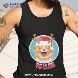 nova scotia duck tolling retriever xmas shirt tank top 3