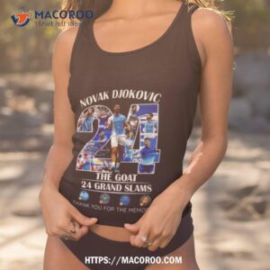 Novak Djokovic 24 Grand Slams The Goat Us Open 2023 Champion Memories Shirt
