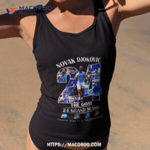 Novak Djokovic 24 Grand Slams The Goat Us Open 2023 Champion Memories Shirt