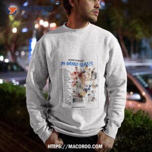 novak djokovic 24th grand slam titles the goashirt sweatshirt