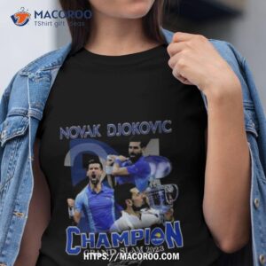 Novak Djokovic Champion Grand Slam 2023 Signature Shirt