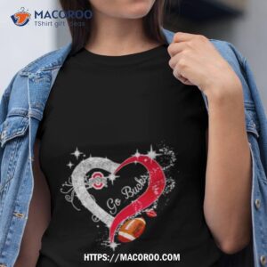 Ohio State Buckeyes Go Bucks Diamond Heart Shirt