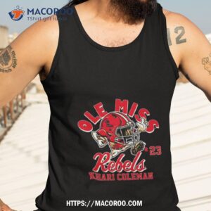 ole miss rebels khari coleman 2023 ncaa football shirt tank top 3