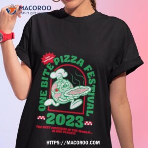 One Bite Festival Cartoon 2023 The Best Pizzerias In The World In One Place T Shirt