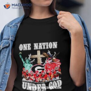 One Nation Under God Georgia Bulldogs 2023 Signatures Shirt