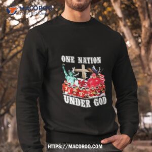 one nation under god kansas city chiefs beat detroit lions signatures shirt sweatshirt